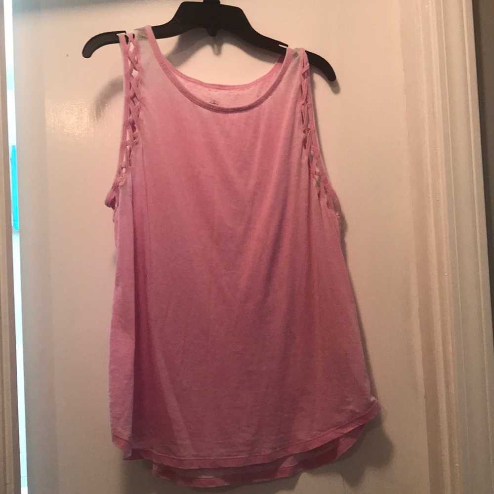 Pink workout/jogging tank top